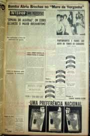 Página do jornal Correio do Ceará de julho de 1962