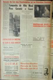Página do jornal Correio do Ceará de julho de 1962