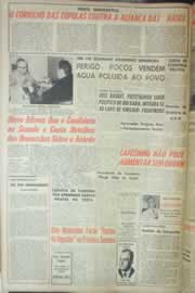 Página do jornal Correio do Ceará de agosto de 1962