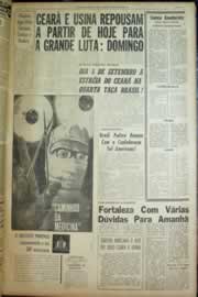 Página do jornal Correio do Ceará de agosto de 1962