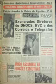Página do jornal Correio do Ceará de agosto de 1962