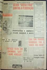 Página do jornal Correio do Ceará de agosto de 1962