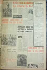 Página do jornal Correio do Ceará de agosto de 1962