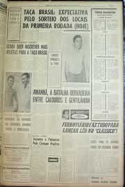 Página do jornal Correio do Ceará de agosto de 1962