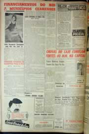 Página do jornal Correio do Ceará de agosto de 1962