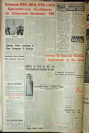 Página do jornal Correio do Ceará de agosto de 1962