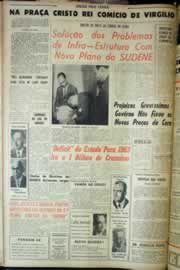 Página do jornal Correio do Ceará de setembro de 1962