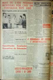 Página do jornal Correio do Ceará de setembro de 1962