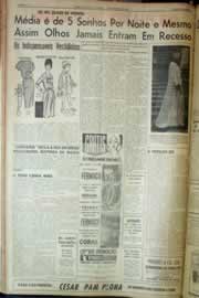 Página do jornal Correio do Ceará de setembro de 1962