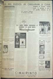 Página do jornal Correio do Ceará de setembro de 1962