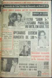 Página do jornal Correio do Ceará de setembro de 1962