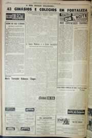 Página do jornal Correio do Ceará de setembro de 1962