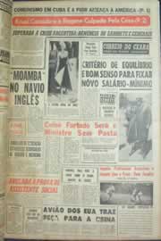 Página do jornal Correio do Ceará de setembro de 1962