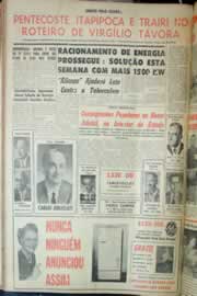 Página do jornal Correio do Ceará de setembro de 1962
