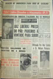 Página do jornal Correio do Ceará de setembro de 1962