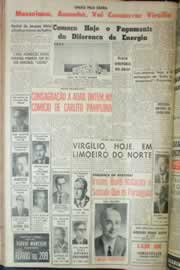Página do jornal Correio do Ceará de setembro de 1962