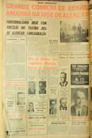 Página do jornal Correio do Ceará de outubro de 1962