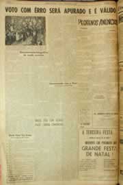Página do jornal Correio do Ceará de outubro de 1962