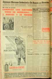 Página do jornal Correio do Ceará de outubro de 1962