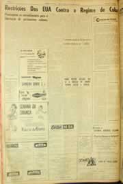 Página do jornal Correio do Ceará de outubro de 1962