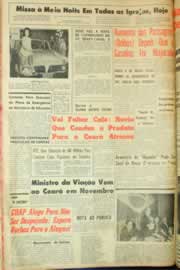 Página do jornal Correio do Ceará de outubro de 1962