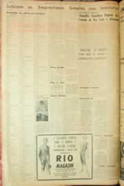 Página do jornal Correio do Ceará de outubro de 1962