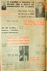 Página do jornal Correio do Ceará de outubro de 1962