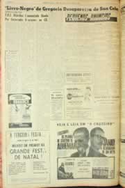 Página do jornal Correio do Ceará de outubro de 1962