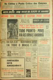 Página do jornal Correio do Ceará de outubro de 1962