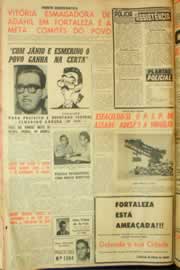 Página do jornal Correio do Ceará de outubro de 1962