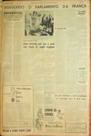 Página do jornal Correio do Ceará de outubro de 1962