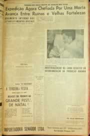 Página do jornal Correio do Ceará de outubro de 1962
