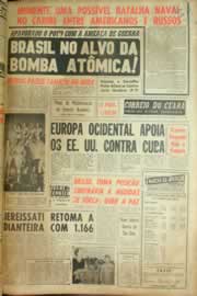 Página do jornal Correio do Ceará de outubro de 1962