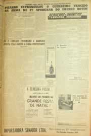 Página do jornal Correio do Ceará de outubro de 1962