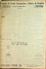 Página do jornal Correio do Ceará de outubro de 1962