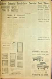 Página do jornal Correio do Ceará de dezembro de 1962