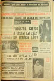 Página do jornal Correio do Ceará de dezembro de 1962