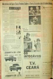 Página do jornal Correio do Ceará de dezembro de 1962