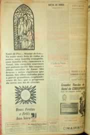 Página do jornal Correio do Ceará de dezembro de 1962