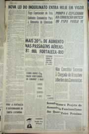 Página do jornal Correio do Ceará de julho de 1963