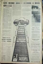Página do jornal Correio do Ceará de julho de 1963