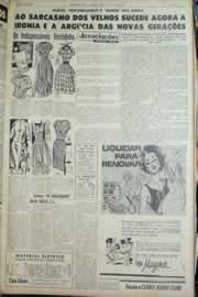 Página do jornal Correio do Ceará de julho de 1963