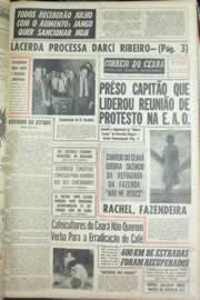 Página do jornal Correio do Ceará de julho de 1963