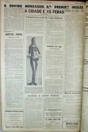 Página do jornal Correio do Ceará de julho de 1963