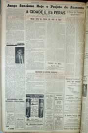 Página do jornal Correio do Ceará de julho de 1963