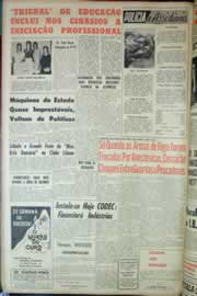 Página do jornal Correio do Ceará de julho de 1963