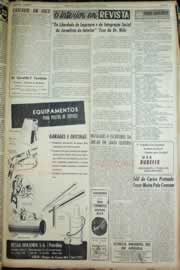 Página do jornal Correio do Ceará de julho de 1963