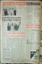 Página do jornal Correio do Ceará de julho de 1963