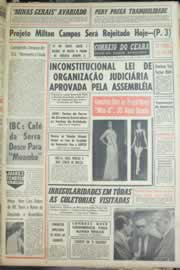 Página do jornal Correio do Ceará de julho de 1963