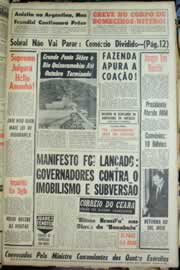 Página do jornal Correio do Ceará de julho de 1963